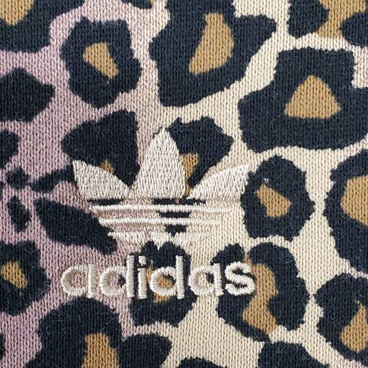 Adidas Women Brown Leopard Sweatshirt L image number 6