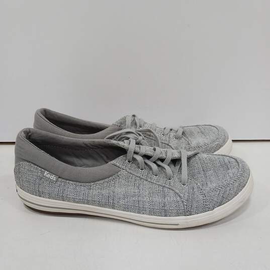 Womens Vollie II Speckled Knit WF57852 Gray Lace Up Sneaker Shoes Size 9.5 image number 2