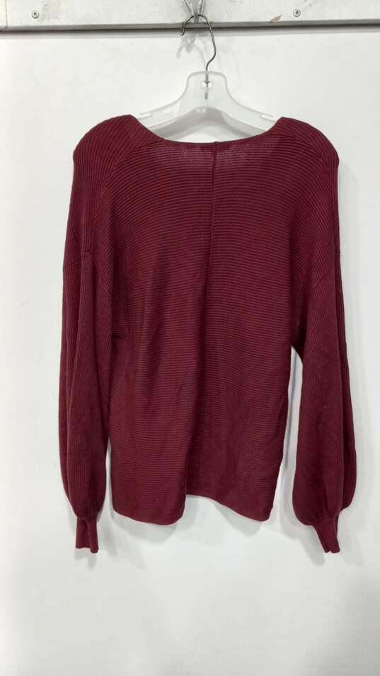 Women';s Burgundy Sweaters Size S w/ Original Tag Attatched image number 2