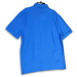 NWT Womens Blue Spread Collared Short Sleeve Polo Shirt Size XXL alternative image