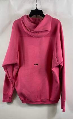 NWT Adidas Mens Pink Long Sleeve Pockets Activewear Full Zip Hoodie Size Large alternative image