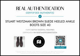 Stuart Weitzman Women's Brown Suede Ankle Boots Size 10 AUTHENTICATED alternative image