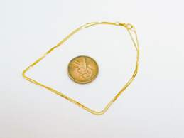 14K Yellow Gold Box Chain Necklace 1.0g alternative image
