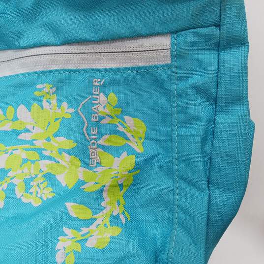 Blue w/ Yellow Floral Print Small Backpack image number 5