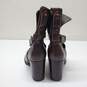 Kate Spade Brown Leather Heeled Buckle Boots Size 7.5M image number 4