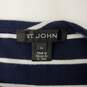 St. John WM's Blue & White Stripe Long Sleeve Blouse Size M image number 3