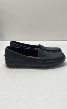 Coach Pebble Leather Mary Penny Loafers Black 8.5