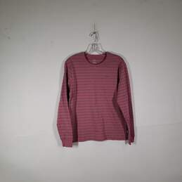 NWT Mens Striped Crew Neck Long Sleeve Pullover T-Shirt Size Small