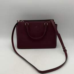 Kate Spade Womens Purple Laurel Way Reese Leather Detachable Strap Satchel Bag alternative image