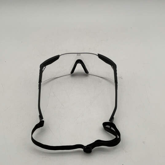 Mens Clear Lens ANSI Z87 Adjustable Strap Safety Work Glasses With Case image number 4