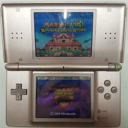 Pink Nintendo DS Lite w/Mario & Luigi: Bowser's Inside Story alternative image