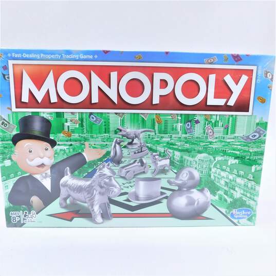 Monopoly Classic Board Game By Hasbro SEALED with new tokens image number 1