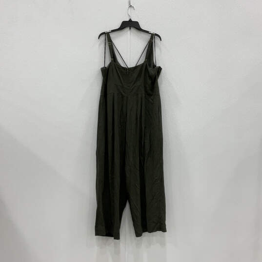 NWT Womens Green Sleeveless Back Zip Regular Fit One-Piece Jumpsuit Sz 20L image number 2