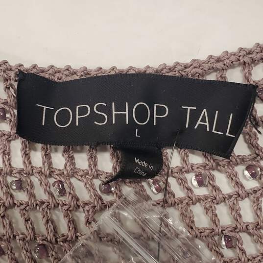 Top Shop Women Taupe Cardigan Sz12/14 NWT image number 3