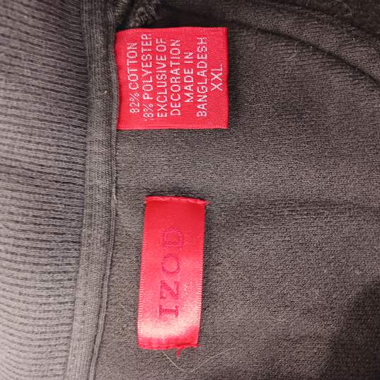 Izod Men's 1/4 Zip Long Sleeve Sweater Size XXL image number 4