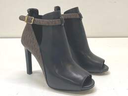 Michael Kors Lawson Open Toe Boots Black 6