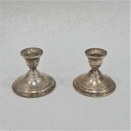 Weighted Sterling Silver Candlesticks 454 grams