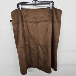 Chaps Brown Skirt alternative image