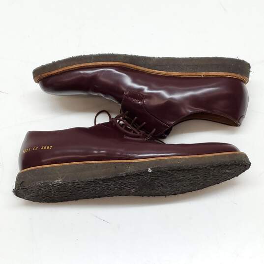 Common Projects Burgundy Derby Shoes Size 10 image number 3
