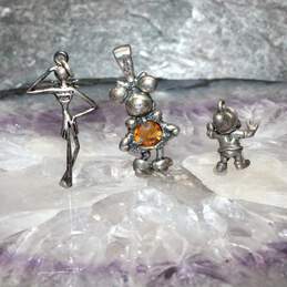 Assortment of 3 Disney Sterling Silver Pendants - 10.7g alternative image