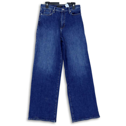 NWT Mens Blue Denim Medium Wash Pockets Stretch Wide Leg Jeans Size 30 image number 1