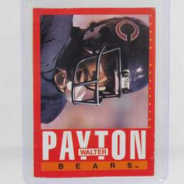 1985 HOF Walter Payton Topps Wax Bottom Superstars Chicago Bears
