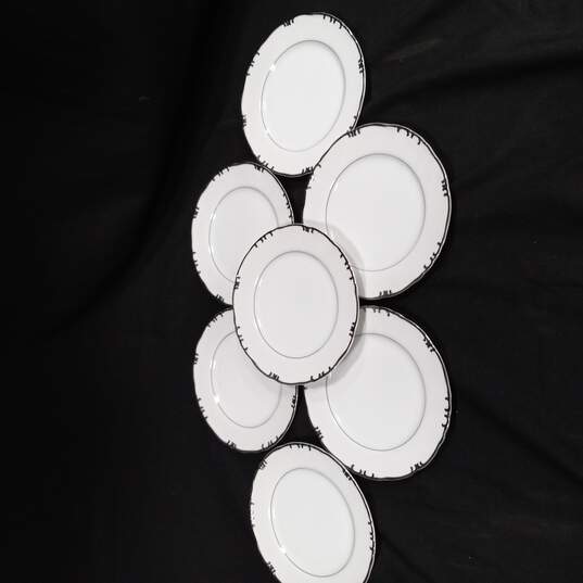 Bundle of Seven Bristol China Baronet Pattern Bread Plates image number 2