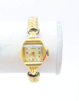 Vintage Grant 14K Yellow Gold Case 17 Jewels Women's Dress Watch 15.7g