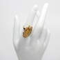14K Yellow Gold Marquise Cut Citrine Ring Size 6.5 - 6.9g image number 1