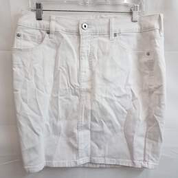 Torrid White Mini Denim Skirt Size 10