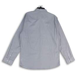 NWT 01.Algo Mens White Geometric Print Long Sleeve Button-Up Shirt Size XL alternative image
