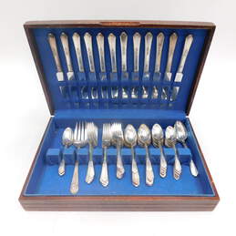 Vintage S.L. And G.H. Rodgers Encore Flatware Set For 12 In Case