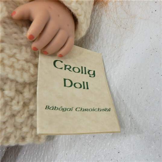 VTG 1997 Irish Crolly Doll Ciara Red Hair Blue Eyes w/ Original Box & COA image number 6