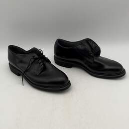 Bates Mens Black Leather Lace Up Loafer Derby Dress Shoes Size 8.5 D alternative image