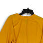 Mens Yellow Long Sleeve Crew Neck Activewear Pullover T-Shirt Size Large image number 4