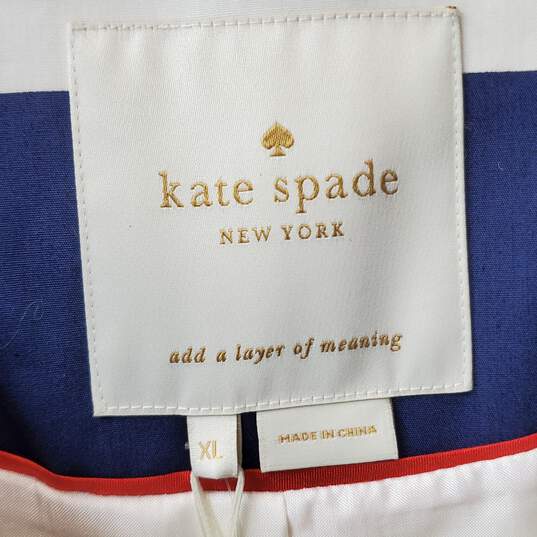 Kate Spade Franny Coat w Back Bow Belt Winter Seaside Size XL image number 3