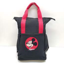 Disney Mickey Mouse Black Canvas Backpack