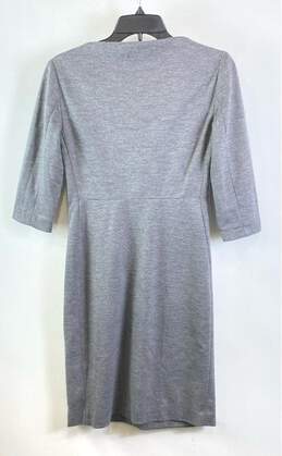 Diane Von Furstenberg Gray Casual Dress - Size 2 alternative image