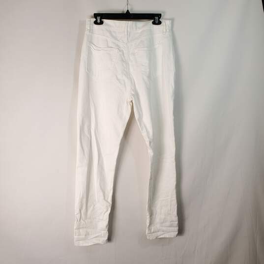 Loft Women White Ripped Jeans Sz 28/6 NWT image number 3