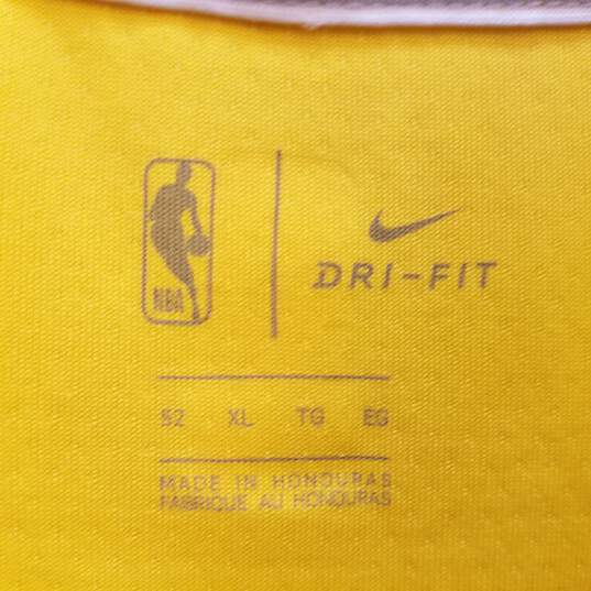 Mens Yellow Los Angeles Lakers LeBron James#6 Basketball NBA Jersey Size XL image number 3