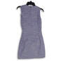 NWT Womens Blue Space Dye Sleeveless Back Zip Mini Dress Size Small image number 2