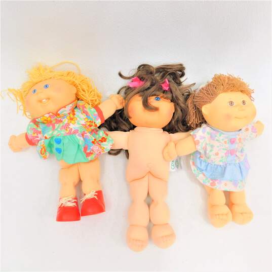 Lot of 3 Vintage Cabbage Patch Kids Dolls image number 1
