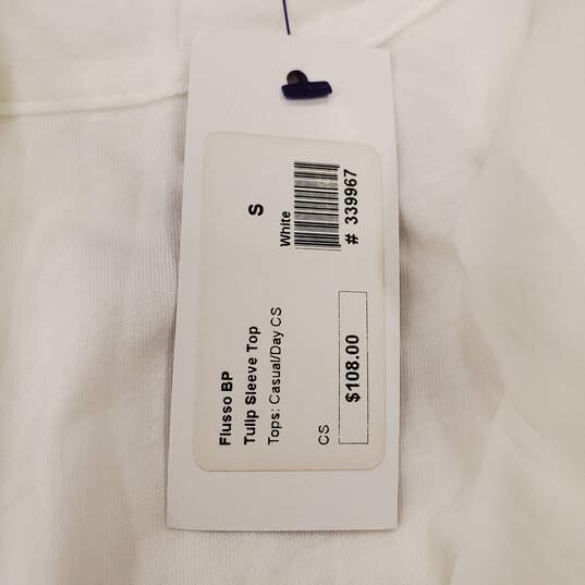 Flusso Women White Shirt S NWT image number 2
