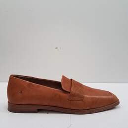 Frye Leather Smoking Loafers Camel 9.5