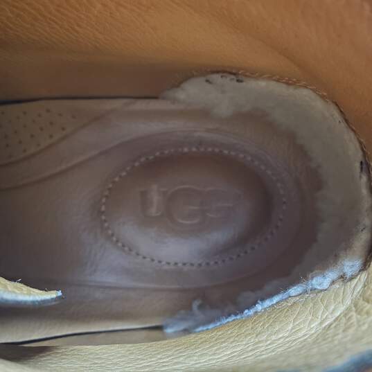 UGG Boots Via Lungarno Leather Moc Toe Ankle Chukka Boot Brown Mens Size US  9.5 image number 5
