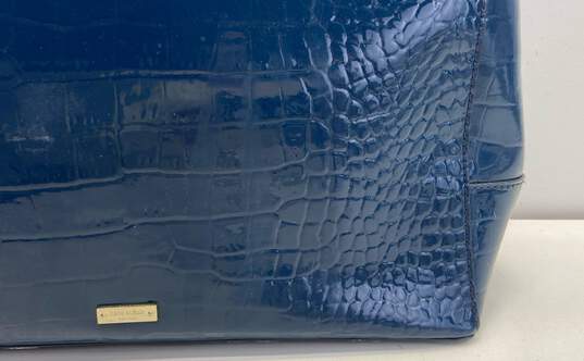Kate Spade Constance Knightsbridge Patent Leather Croc Embossed Satchel Bag image number 8
