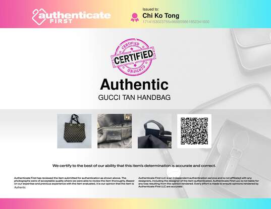 Gucci Tan Handbag image number 7