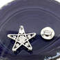 NIB Designer Swarovski Silver-Tone Clear Crystal Stone Star Tack Pin image number 4