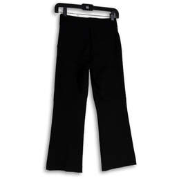 Womens Black Slash Pocket High Rise Pull-On Flared Dress Pants Size XS alternative image