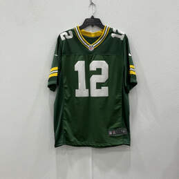 Mens Green NFL Green Bay Packers Aaron Rodgers Football Jersey Size 44